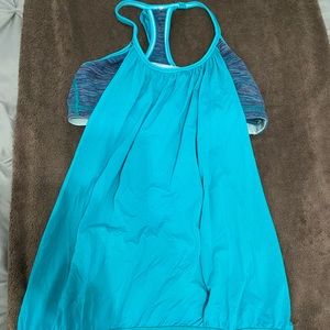 Lululemon light blue workout top